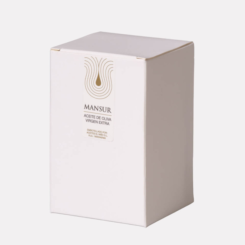 Caja embalaje botella de cristal 100 mL cuadrada